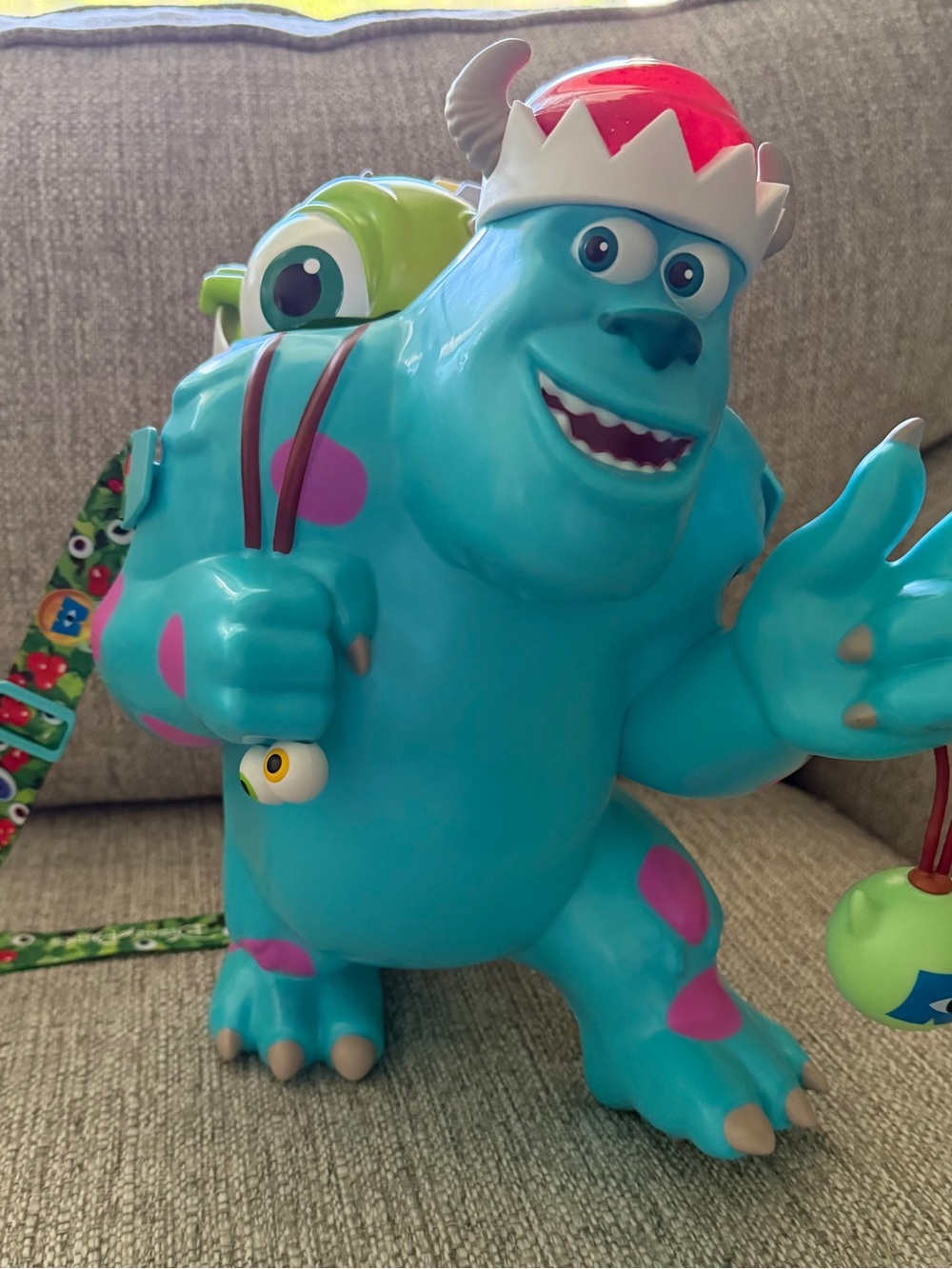 Christmas Mike and Sully Walt Disney World popcorn bucket